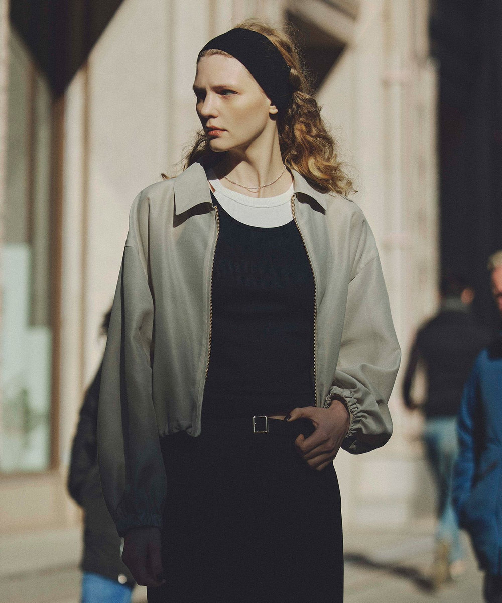 オーガンジーステンカラーブルゾン|allureville OFFICIAL SITE