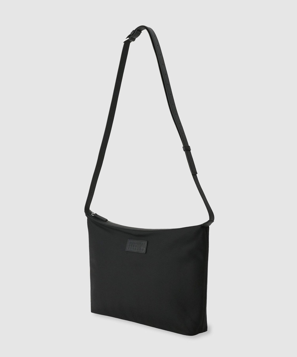buying 【MM6 Maison Margiela(エムエム6 メゾン マルジェラ)】NYLON CROSSBODY ショルダーバッグ ブラック (95)