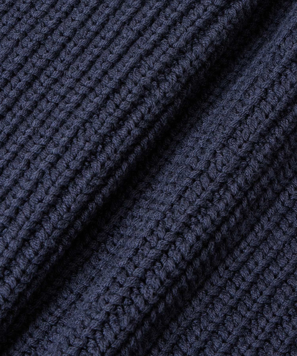 allureville 片畦ニットコート ネイビー (65)
