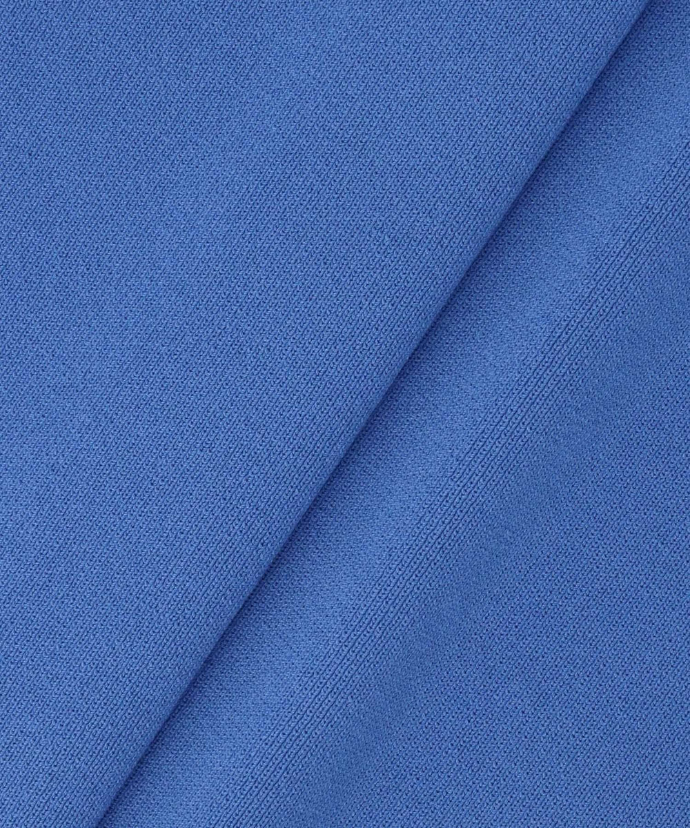 allureville 総針コンパクトクルーネックプルオーバー ブルー (61)