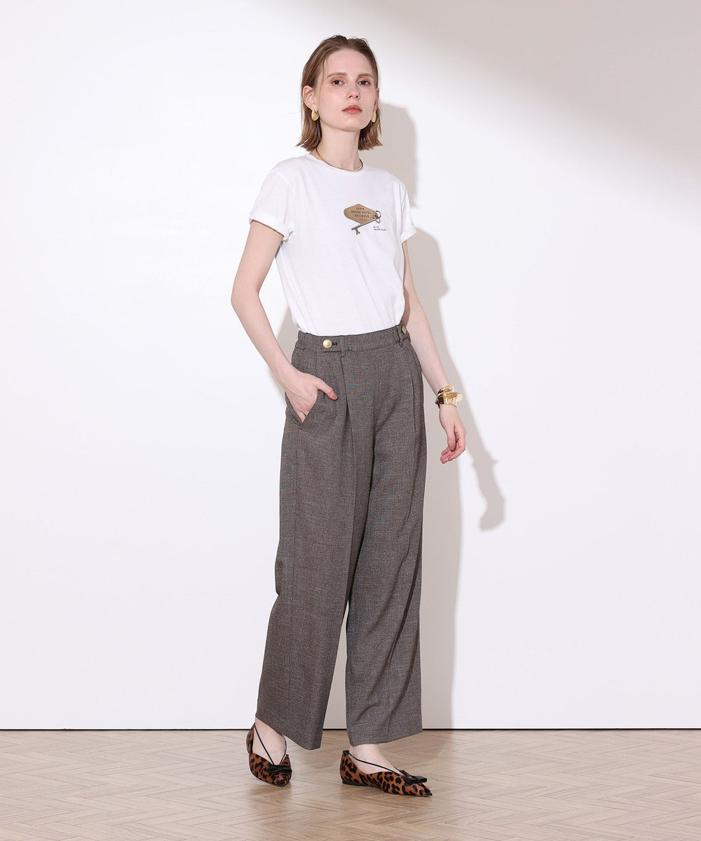 allureville キープリントＴシャツ オフホワイト (02)