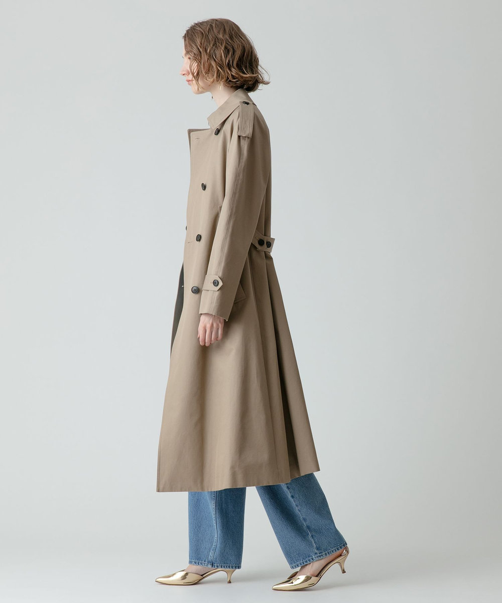 allureville FINXギャバトレンチコート ベージュ (11)