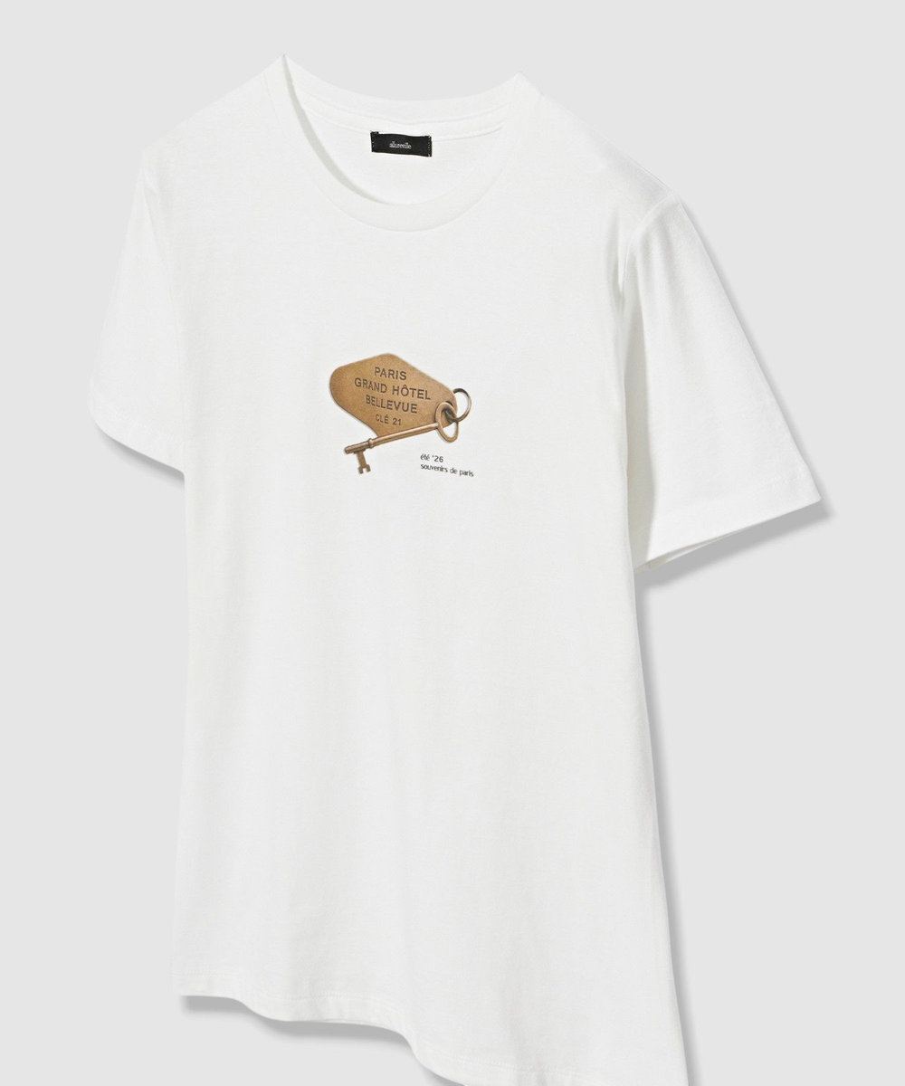 allureville キープリントＴシャツ オフホワイト (02)