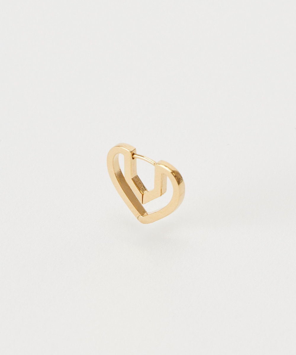 buying 【PLOW（プラウ）】 HUG HEART HOOP PIERCES S GOLD ゴールド (30)