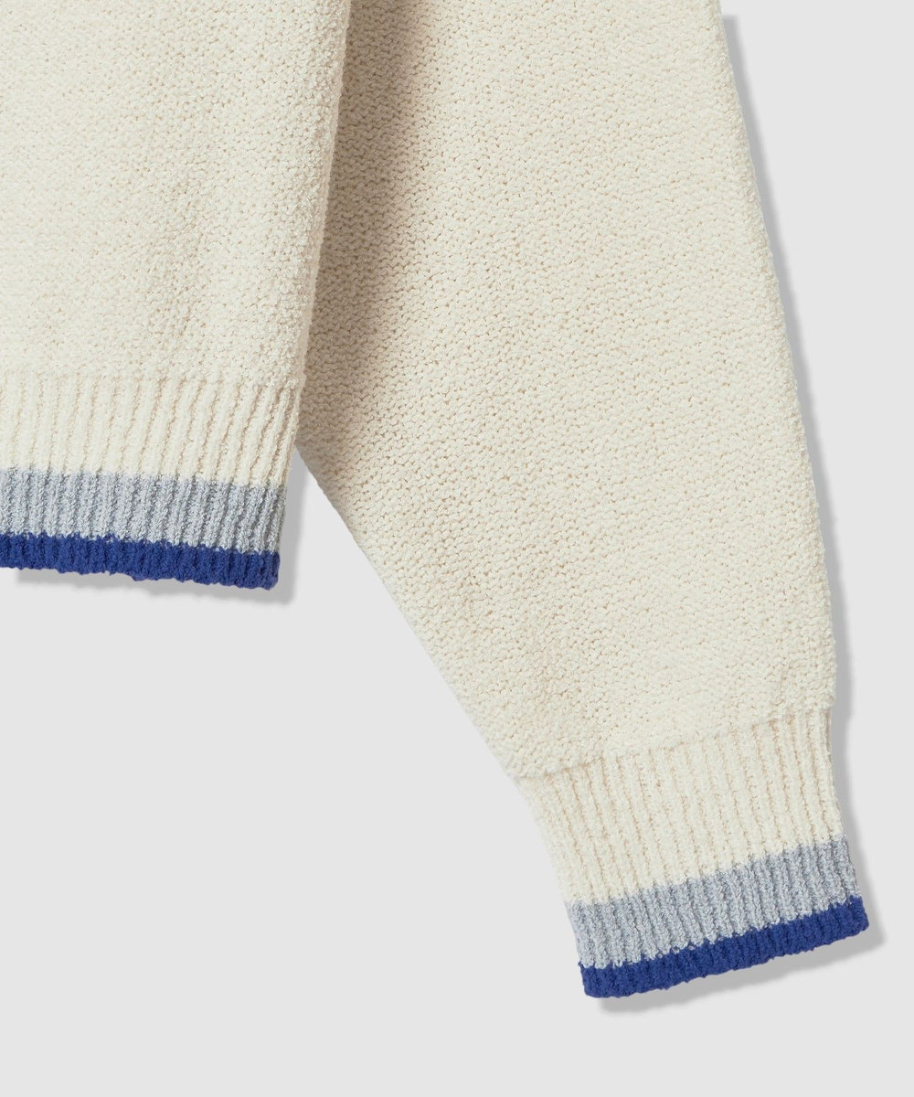 allureville コットンブークレーチルデンニット ブルー系 (68)