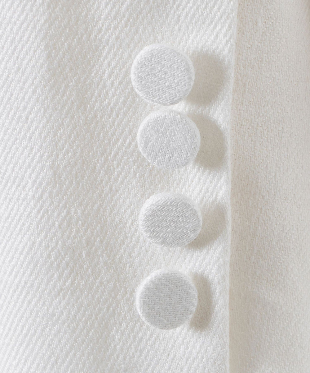 allureville リオペルアシメフラップポケットジャケット オフホワイト (02)