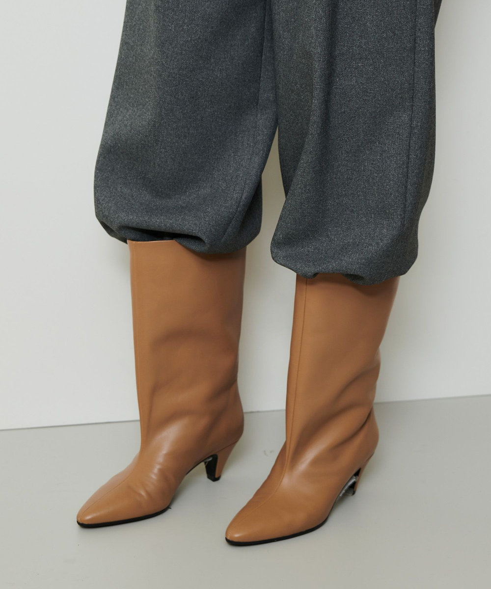 buying 【FABIO RUSCONI(ファビオルスコーニ)】POINTED SHORT BOOTS ベージュ (11)