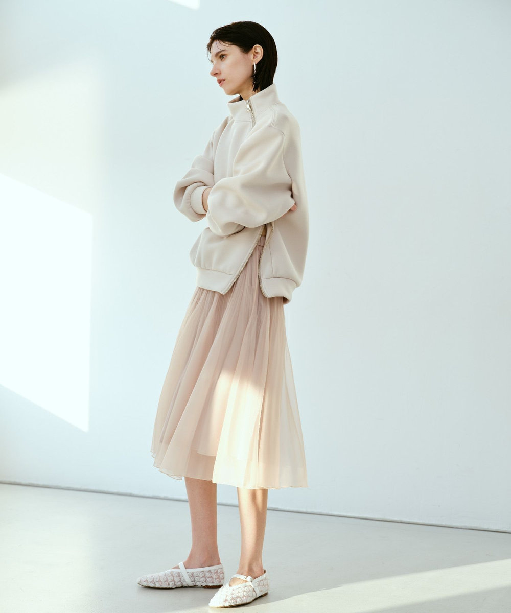 buying 【HEWN (ヒューン)】 SQ TULLE BALLET FLAT オフホワイト (02)