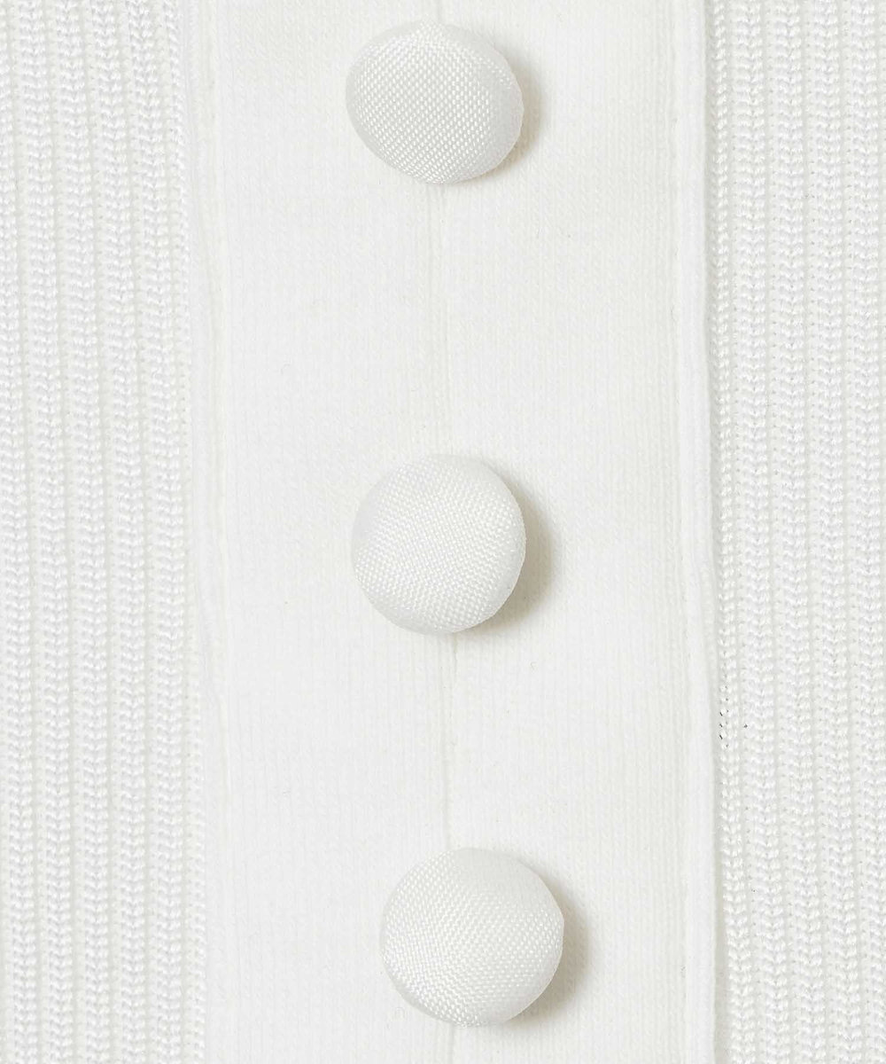 allureville テレコヘンリーネックプルオーバー ホワイト (01)