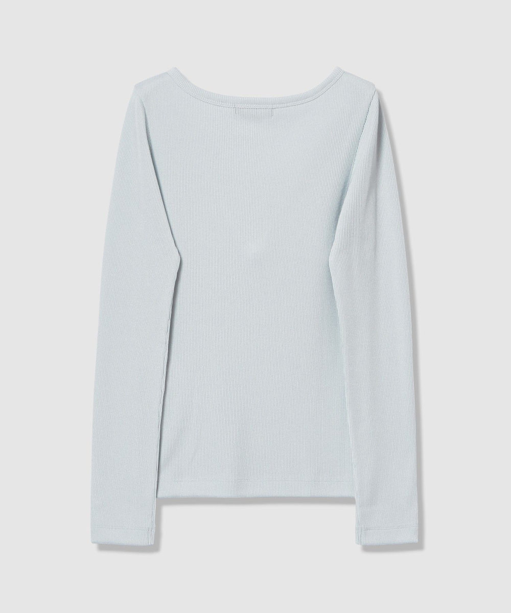 allureville テレコヘンリーネックプルオーバー サックス (63)