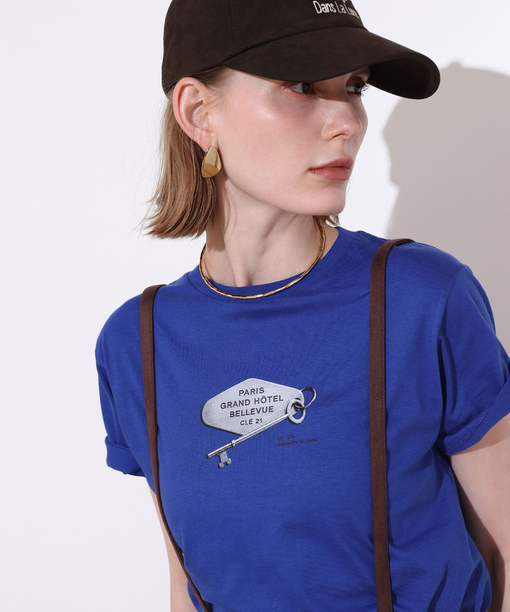 allureville キープリントＴシャツ ブルー (61)