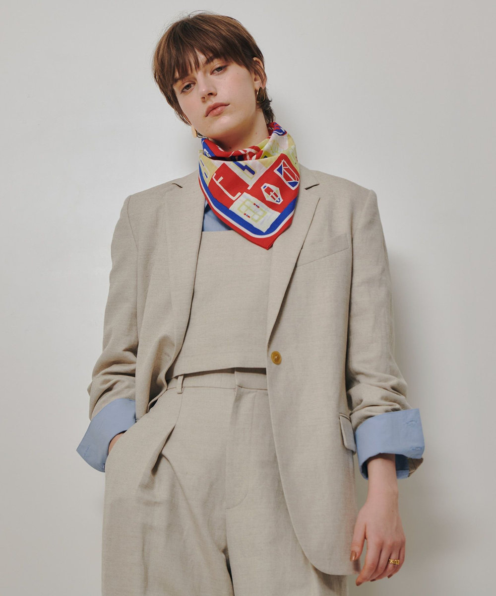 シャークスキンシングルオーバージャケット|allureville OFFICIAL SITE