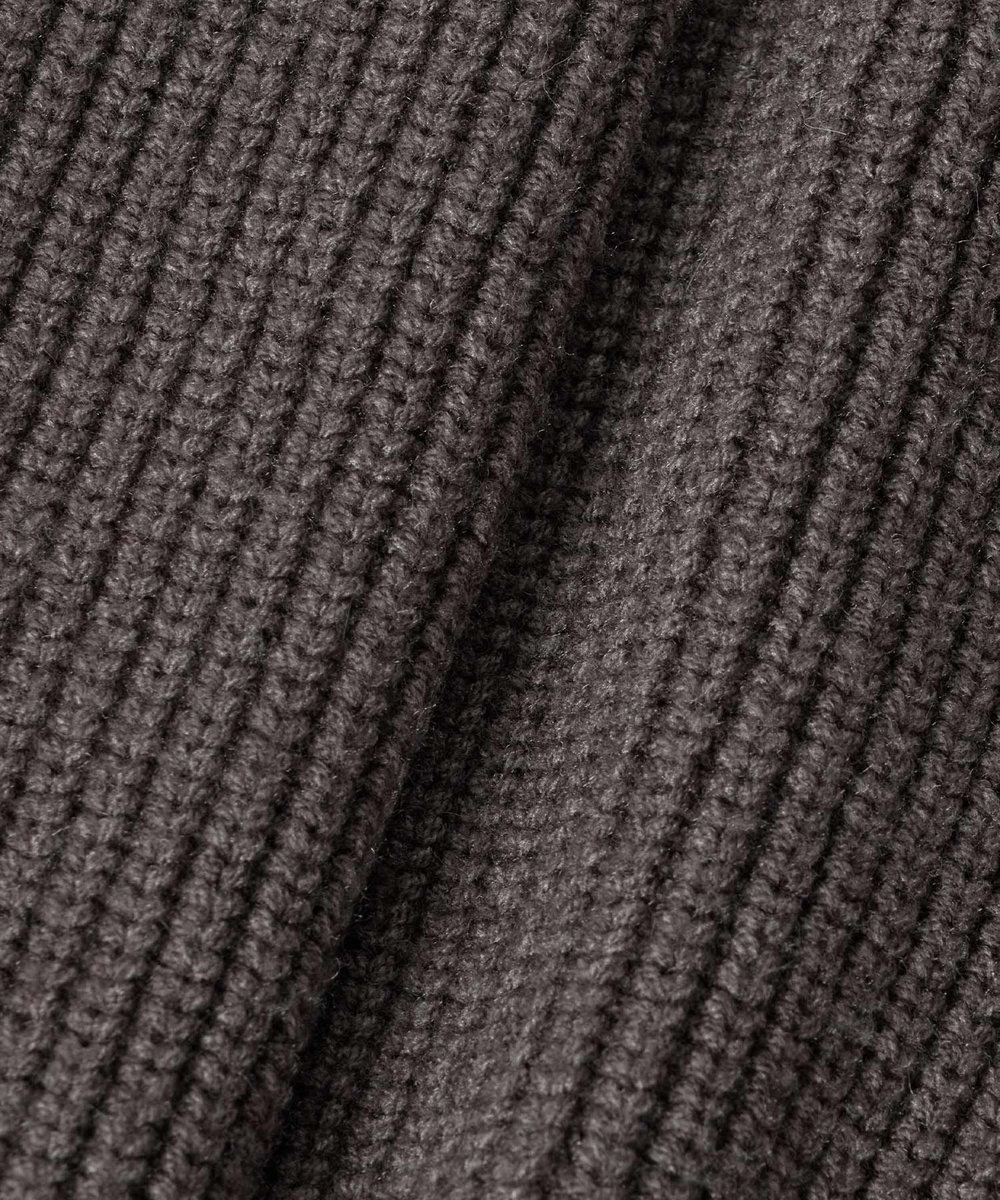 allureville ラビットカフ片畦2WAY プルオーバー チャコールグレー (94)