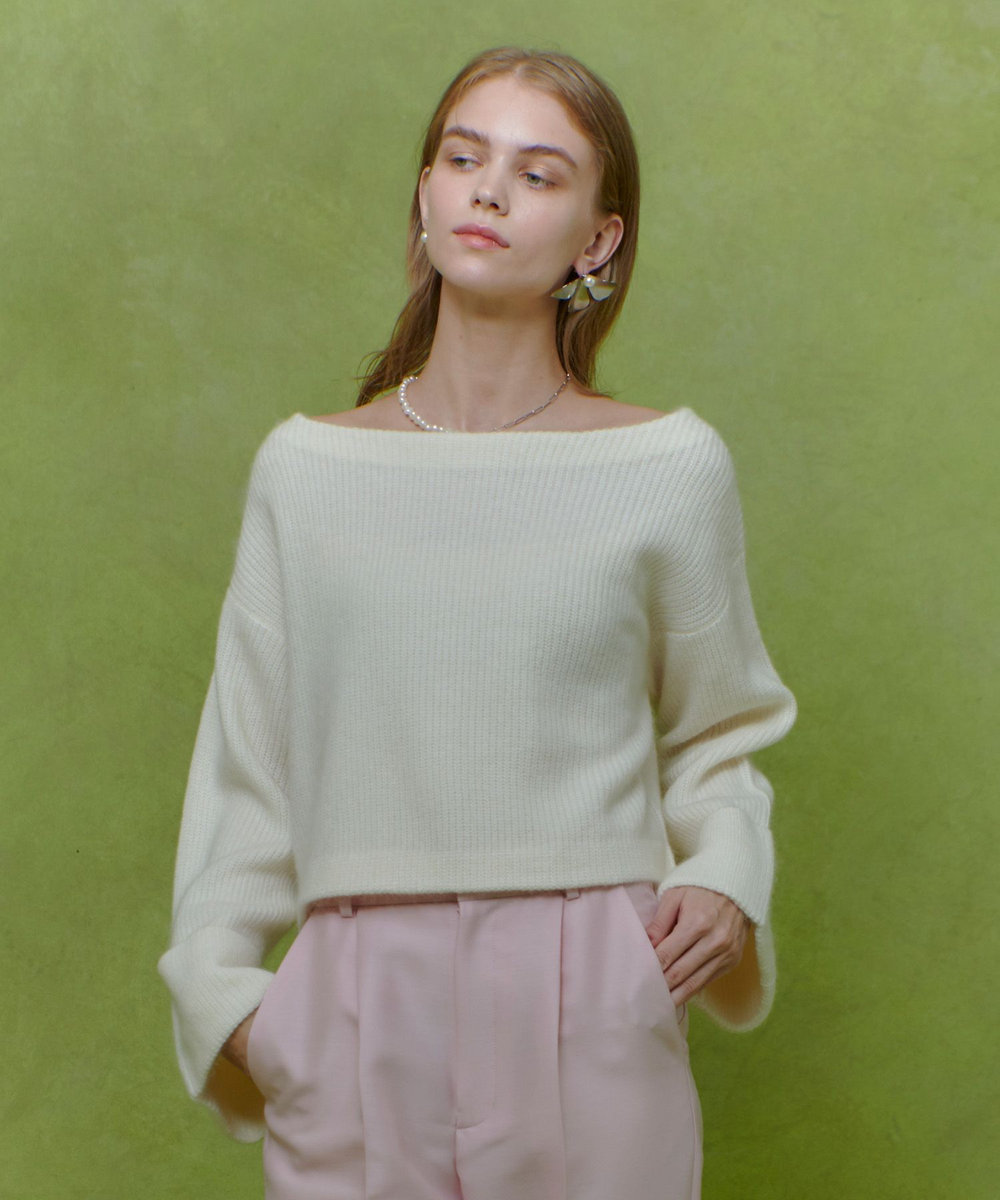 LOULOU WILLOUGHBY MOU CODEプルオーバー アイボリー (04)