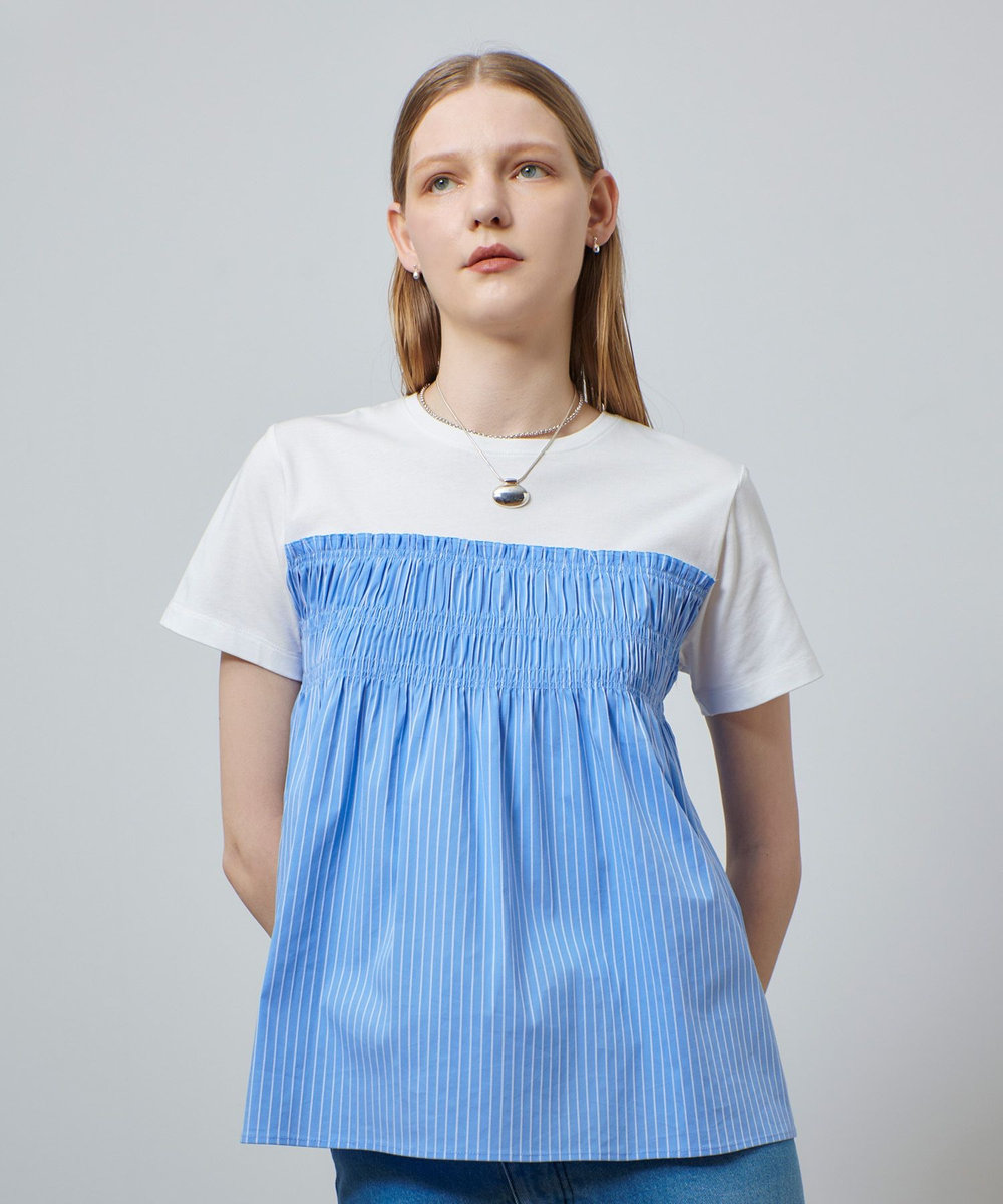 シャーリングビスチェコンビTシャツ|allureville OFFICIAL SITE