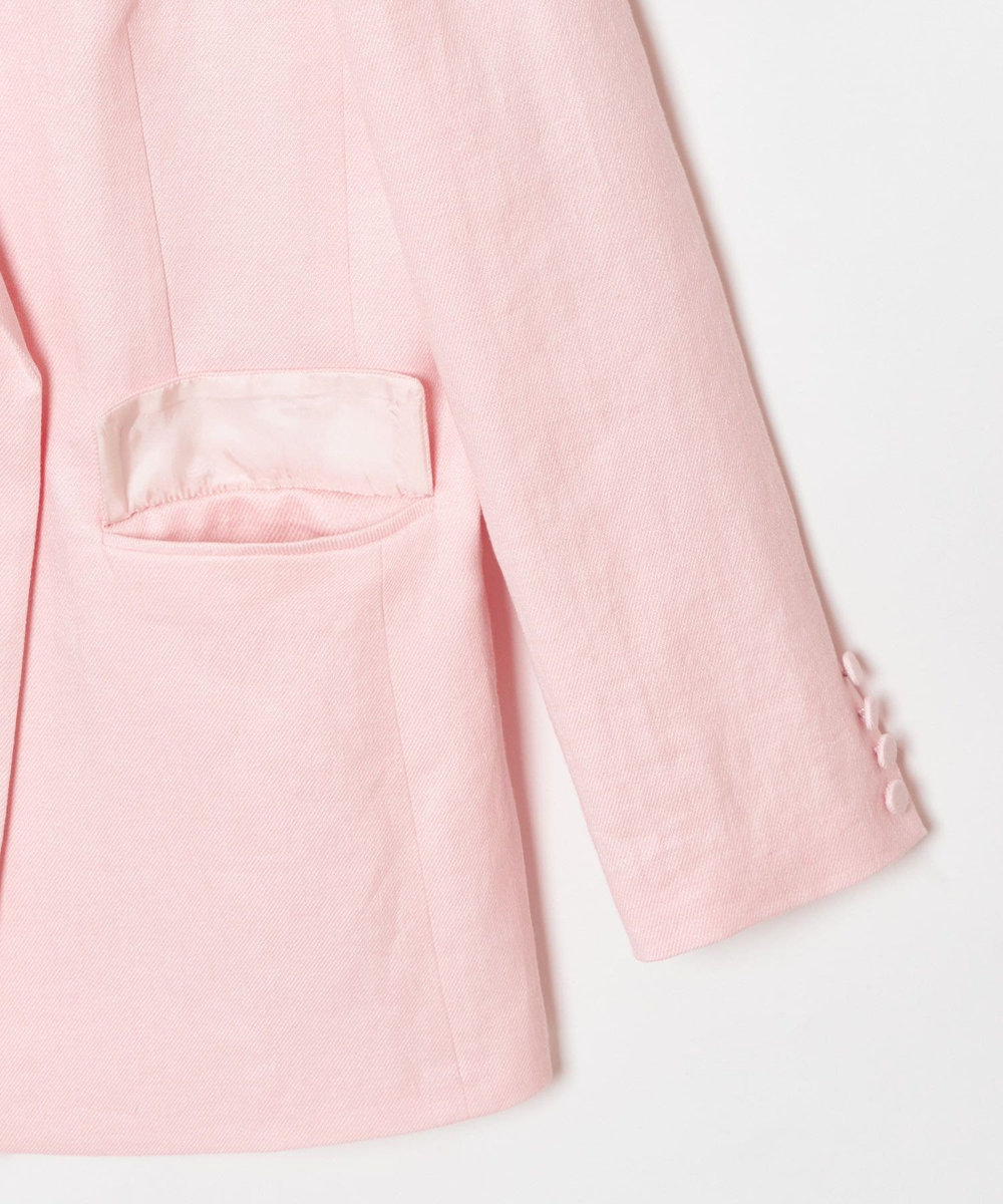 allureville リオペルアシメフラップポケットジャケット ライトピンク (42)