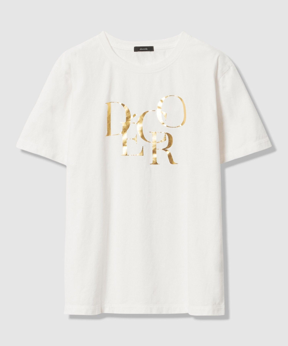 allureville DECOR箔ロゴTシャツ ゴールド (30)