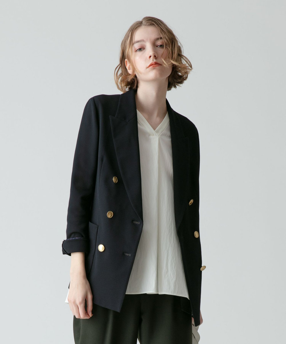 レノクロスダブルブレストジャケット|allureville OFFICIAL SITE