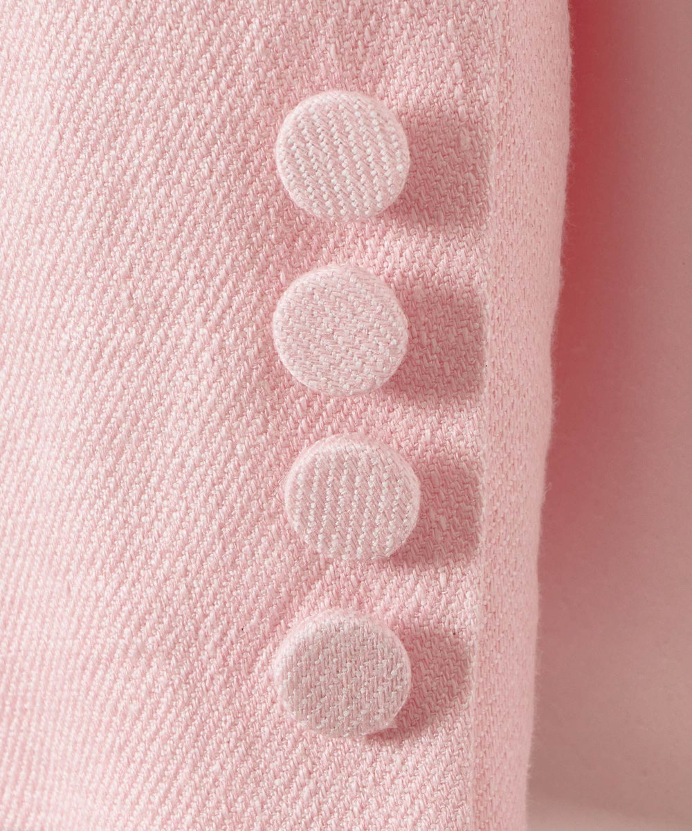 allureville リオペルアシメフラップポケットジャケット ライトピンク (42)