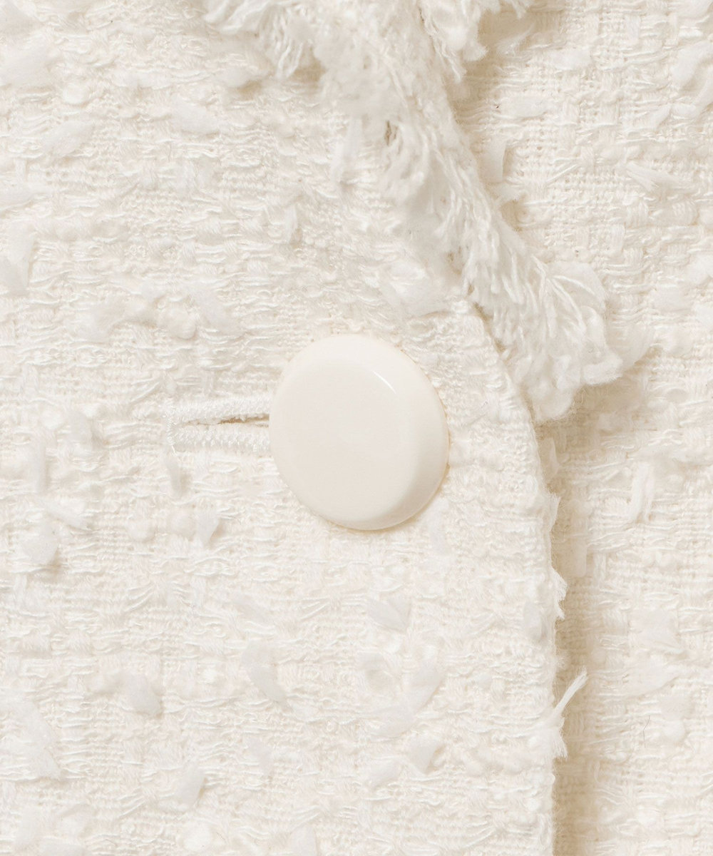 LOULOU WILLOUGHBY 【LOULOU WILLOUGHBY】ファンシーツイードセーラージャケット オフホワイト (02)