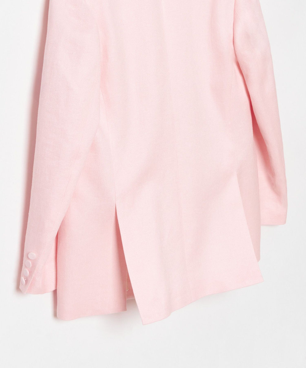 allureville リオペルアシメフラップポケットジャケット ライトピンク (42)