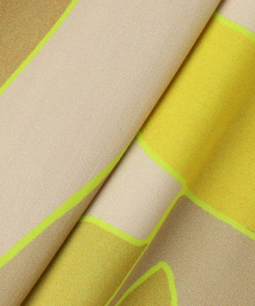 allureville FASACリーフプリントフレンチカラーシャツ イエロー系 (26)