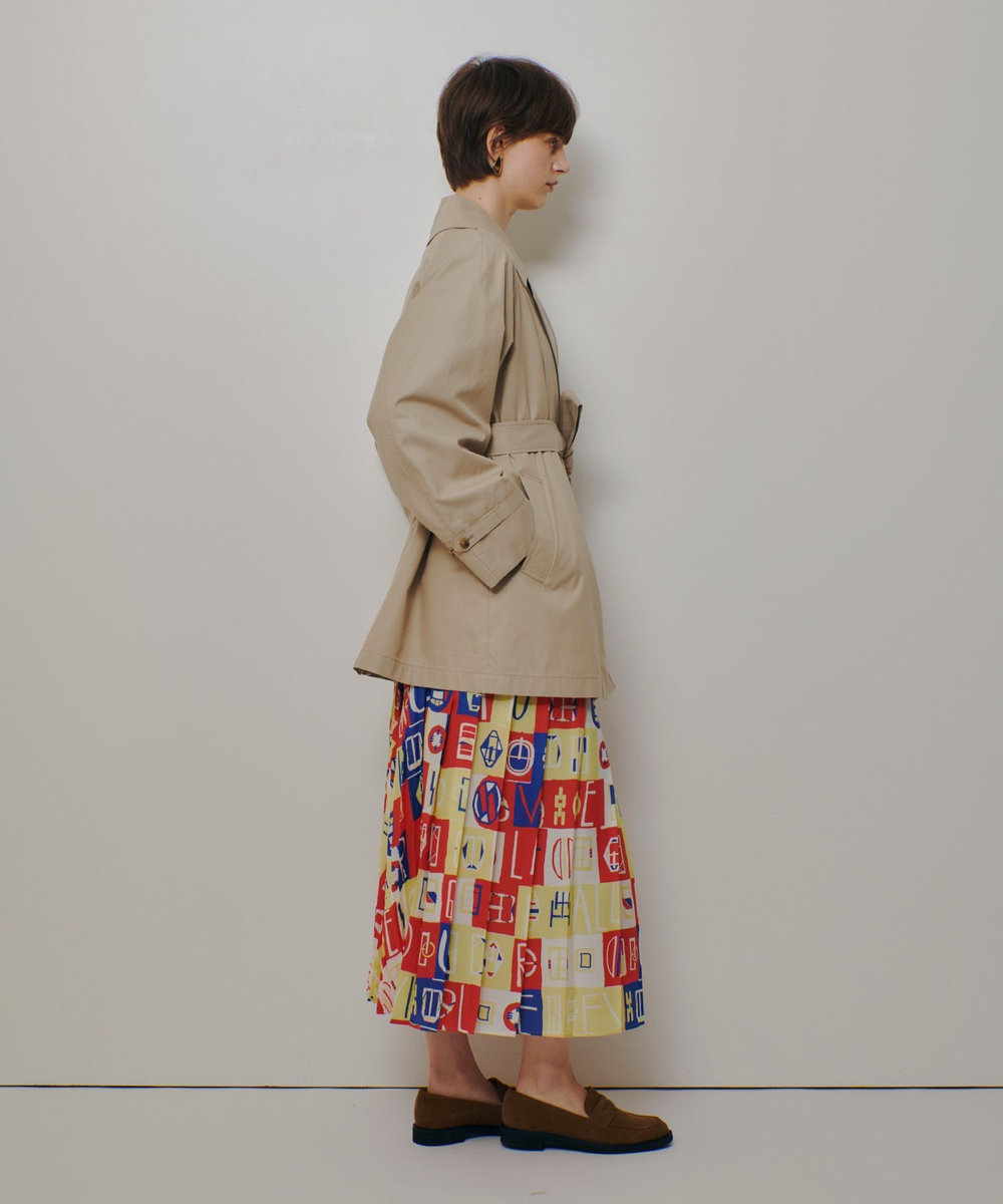 allureville オーバーサイズショートトレンチコート ベージュ (11)