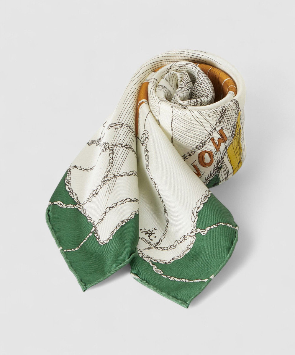 buying 【manipuri(マニプリ)】65×65 SILK SCARF グリーン系 (74)