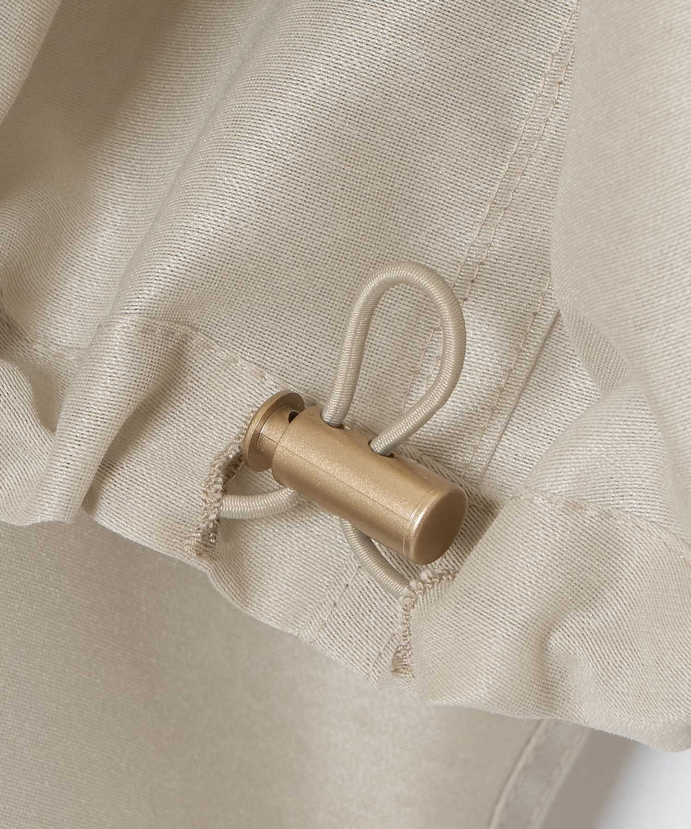 allureville オーガンジーステンカラーブルゾン ベージュ (11)