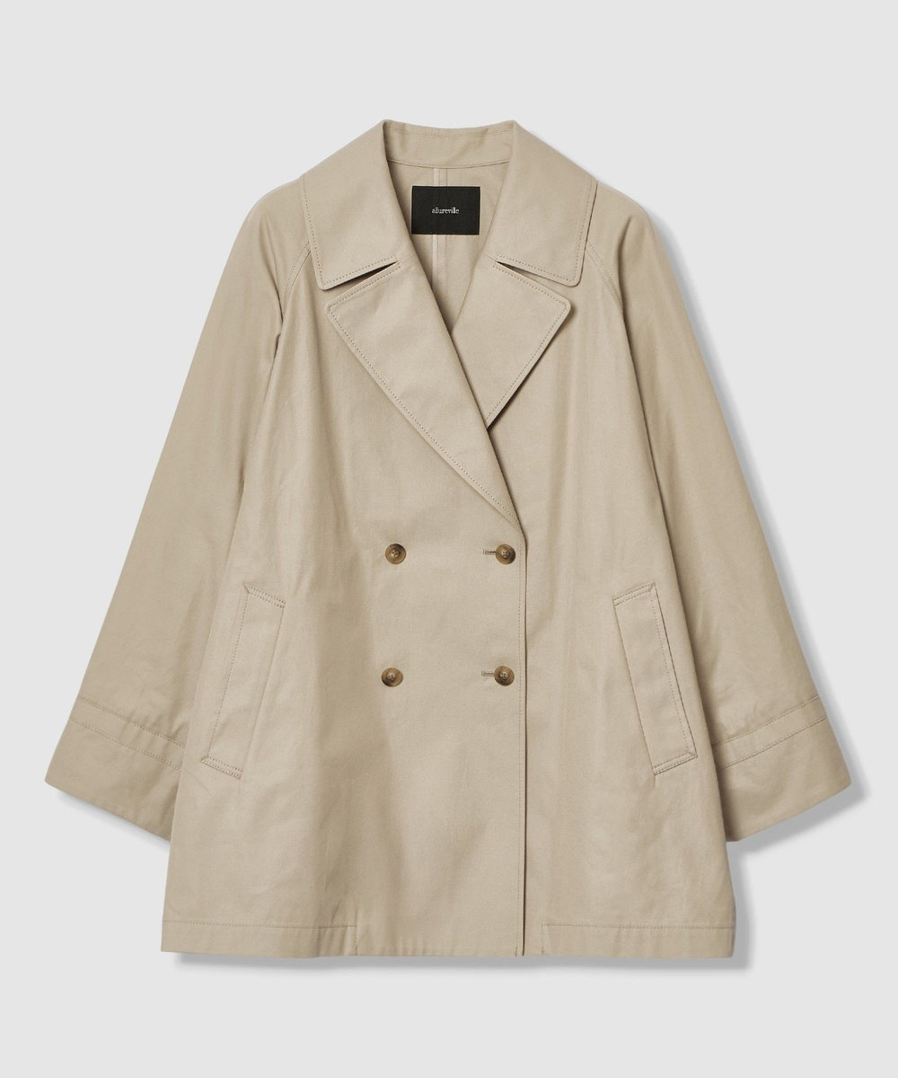 allureville オーバーサイズショートトレンチコート ベージュ (11)