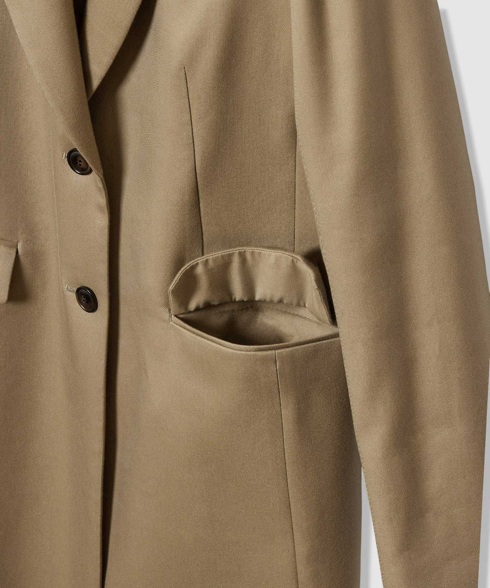 LOULOU WILLOUGHBY 【LOULOU WILLOUGHBY】ビスコースツイルチェスターコート ベージュ (11)