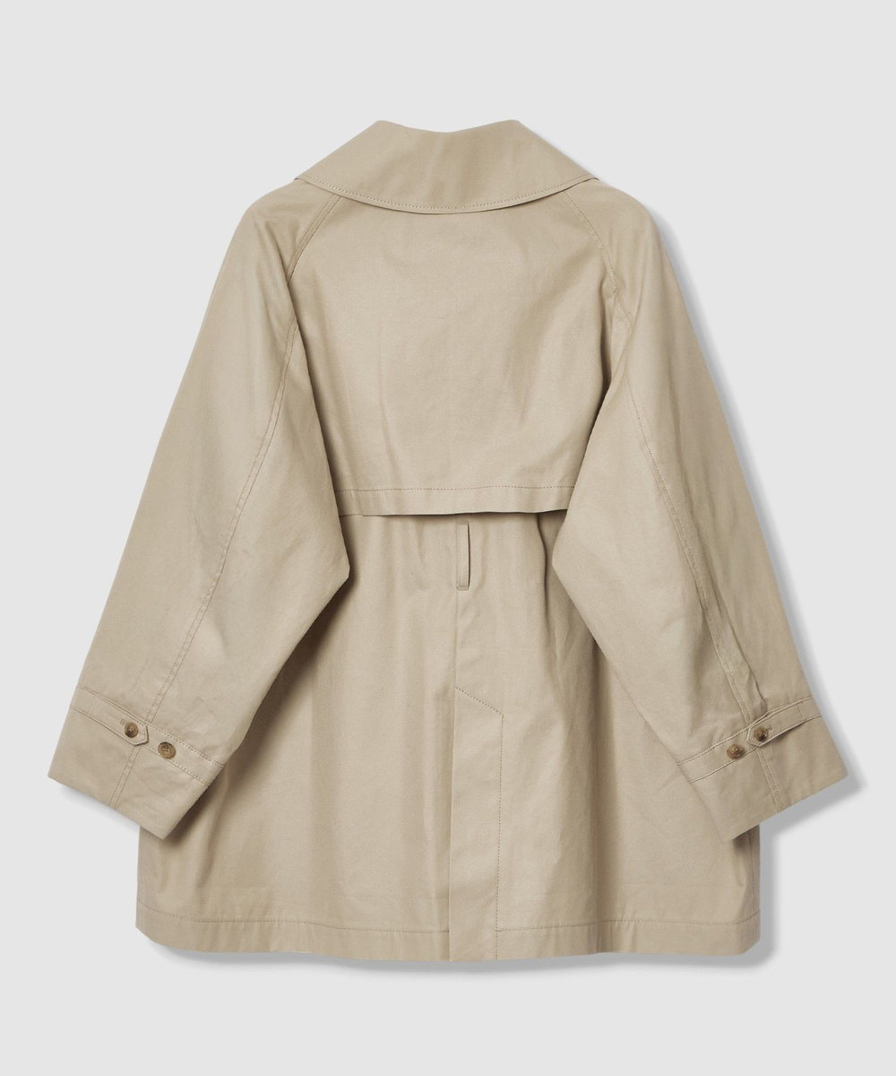 allureville オーバーサイズショートトレンチコート ベージュ (11)