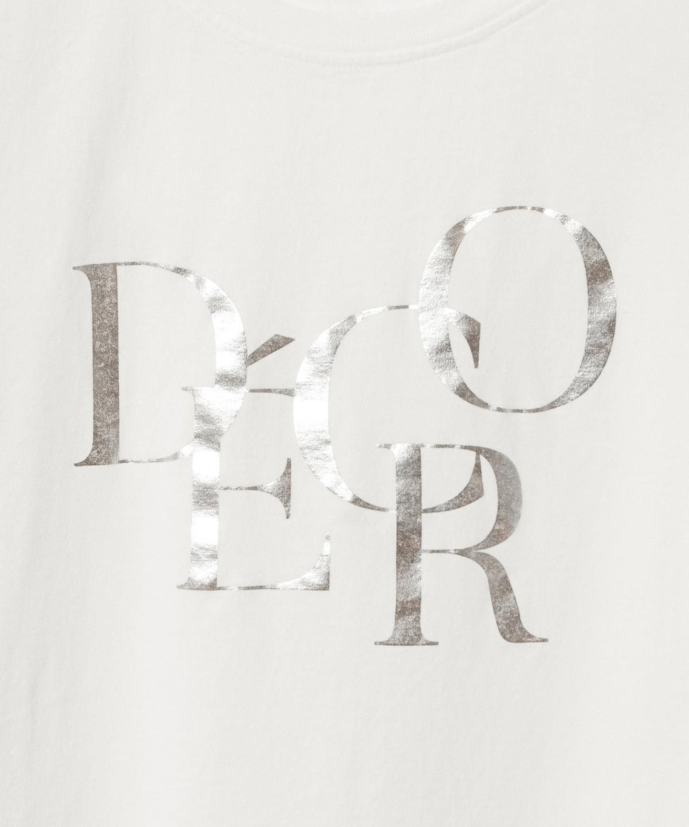 allureville DECOR箔ロゴTシャツ シルバー (90)