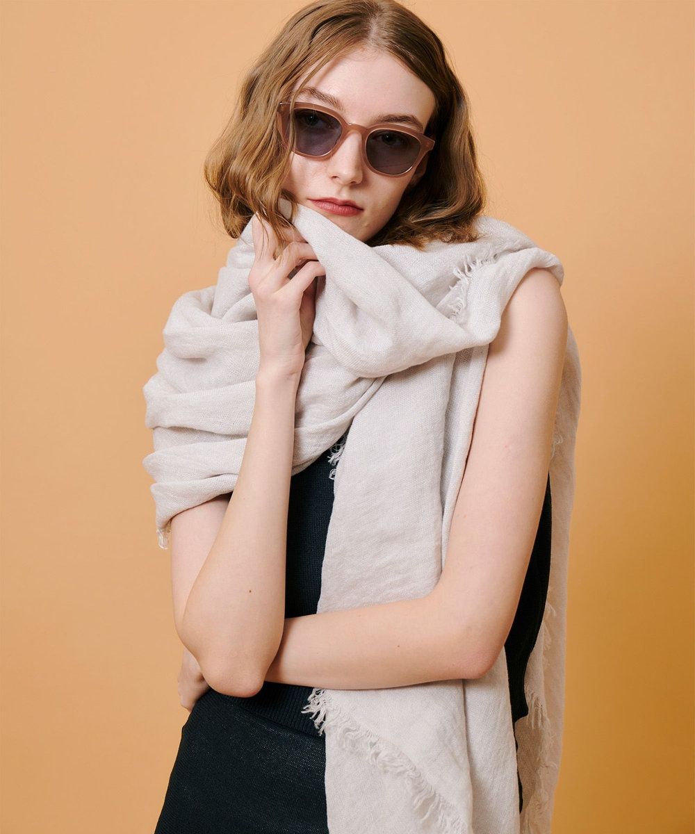 A SAUCE MELER(アソースメレ)】フランダース産リネンガーゼストール