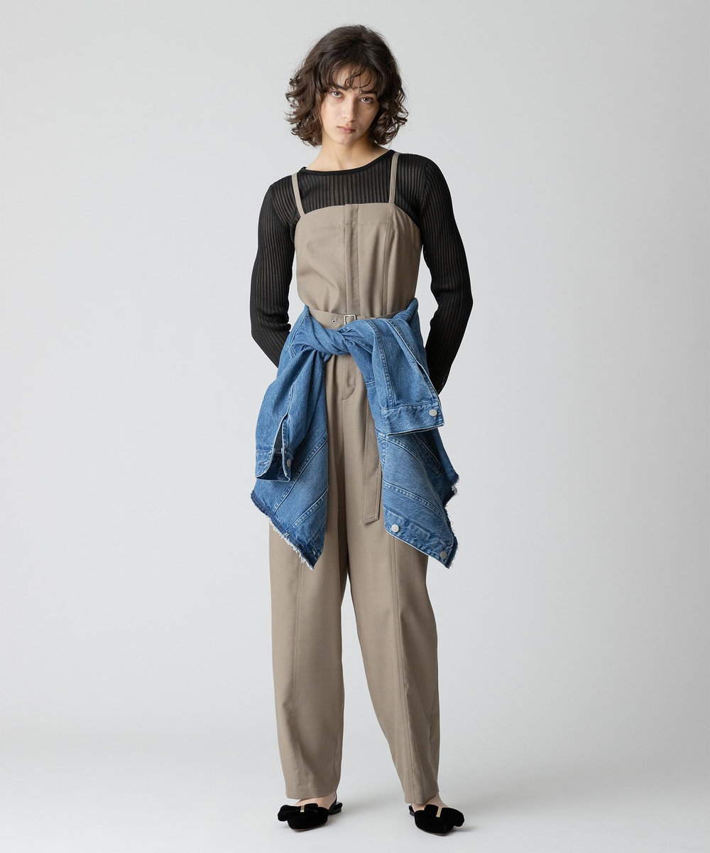 allureville ウールデニムオールインワン グレー (92)