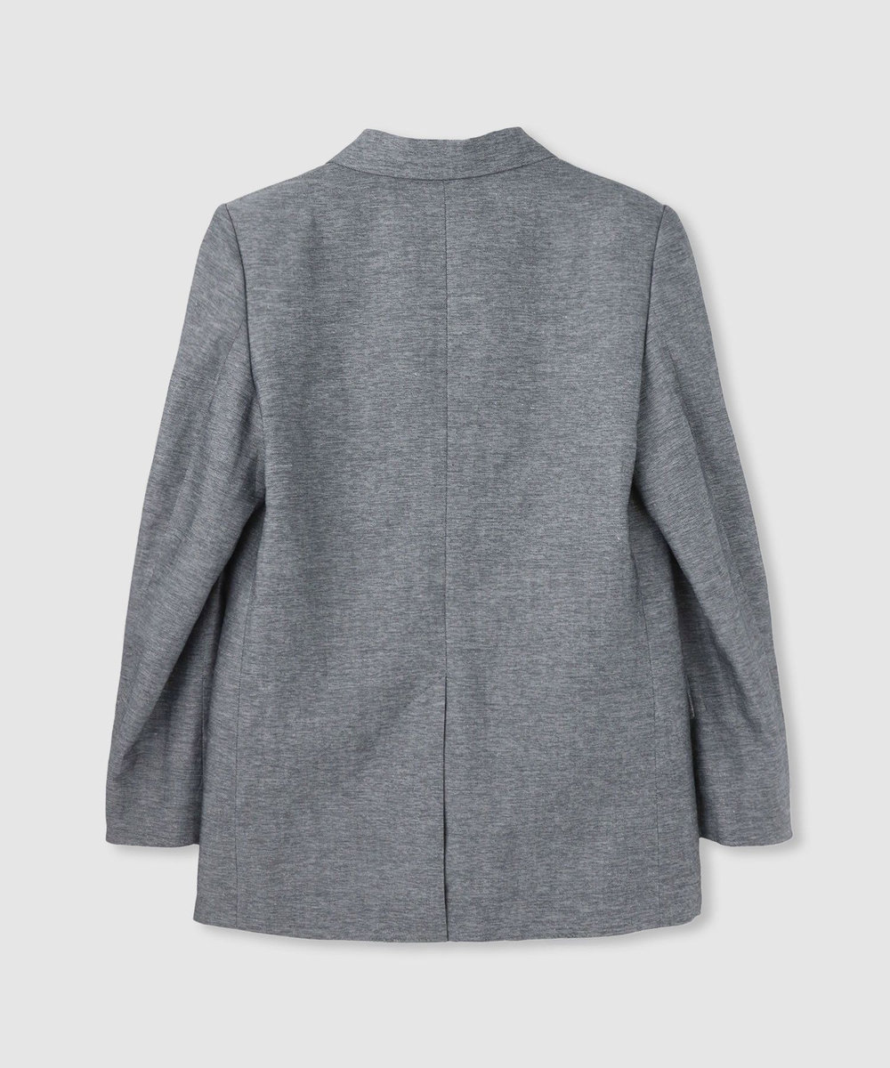 allureville シャークスキンシングルオーバージャケット ブラック (95)
