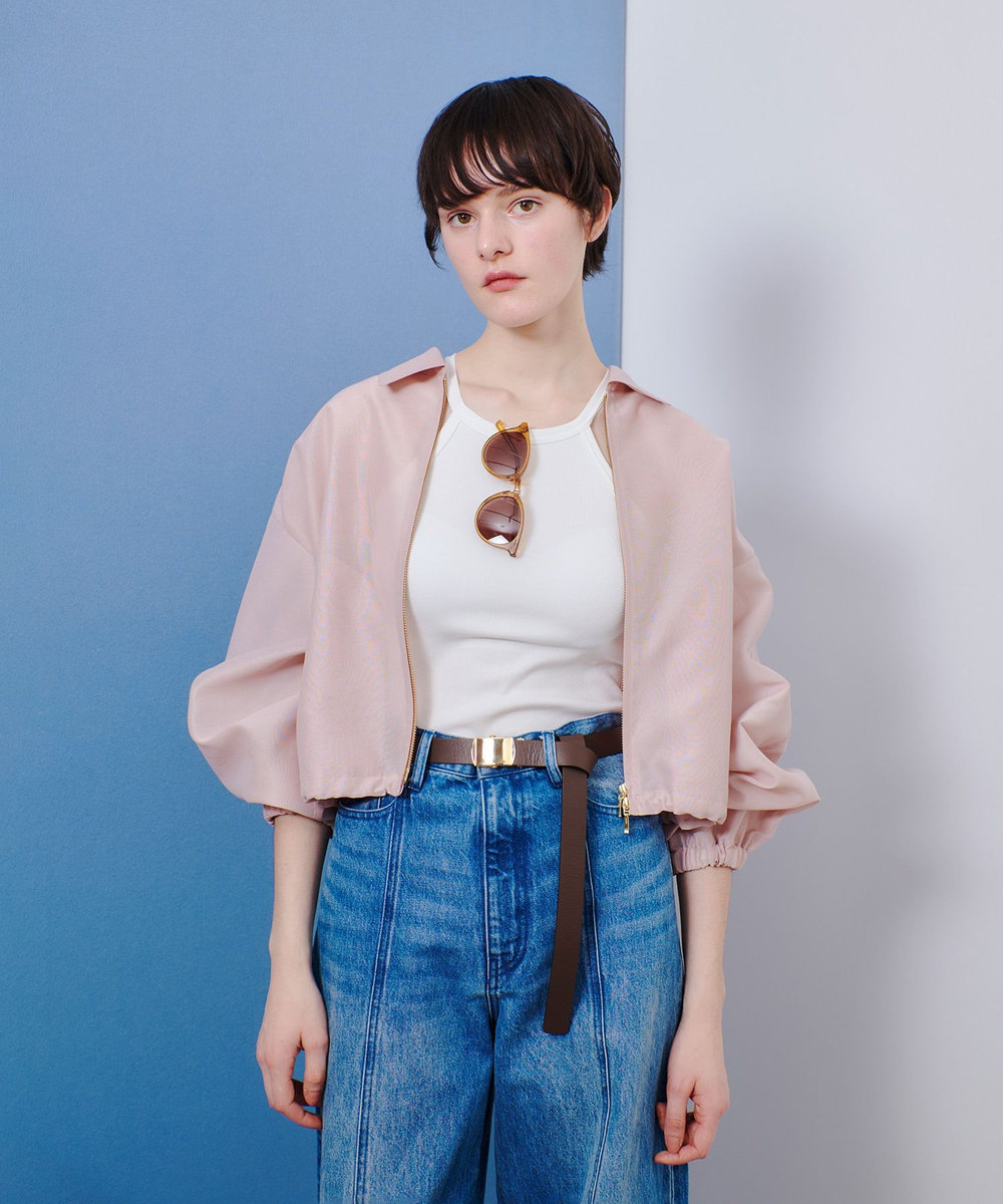 オーガンジーステンカラーブルゾン|allureville OFFICIAL SITE