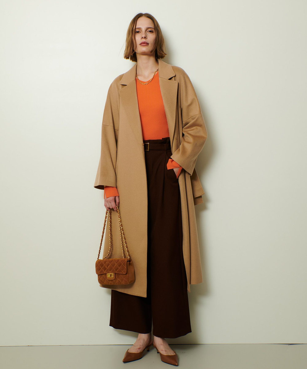 allureville カシミヤビーバーコート ベージュ (11)