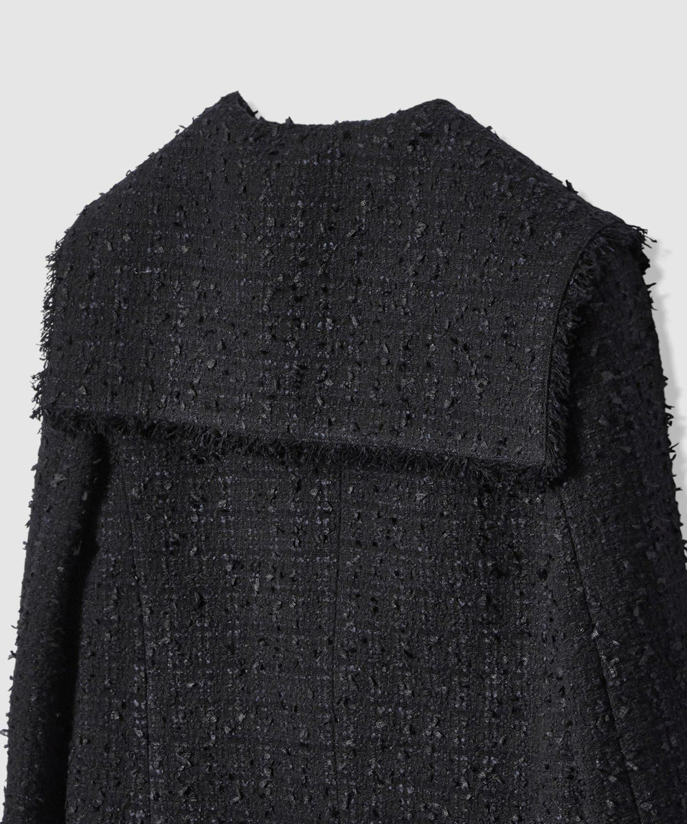 LOULOU WILLOUGHBY 【LOULOU WILLOUGHBY】ファンシーツイードセーラージャケット ネイビー (65)