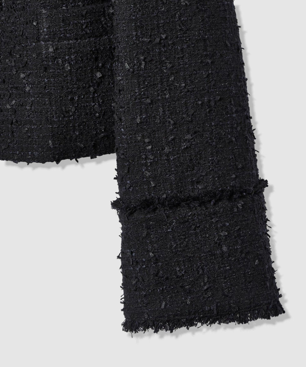 LOULOU WILLOUGHBY 【LOULOU WILLOUGHBY】ファンシーツイードセーラージャケット ネイビー (65)