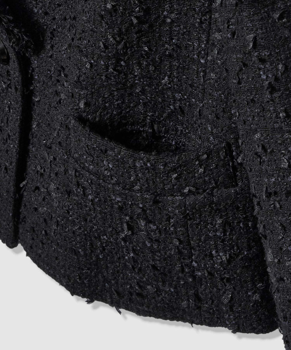 LOULOU WILLOUGHBY 【LOULOU WILLOUGHBY】ファンシーツイードセーラージャケット ネイビー (65)