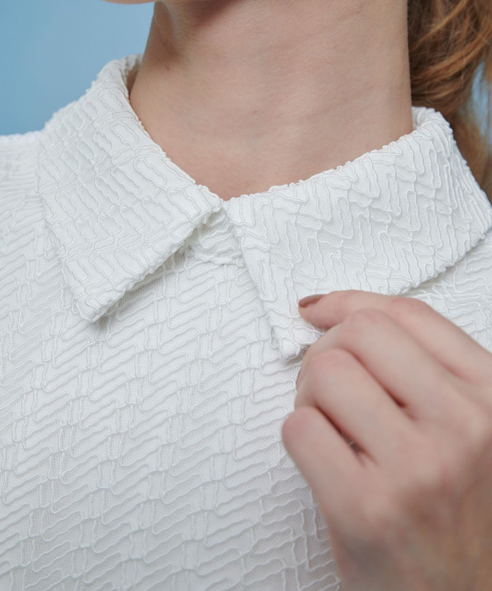 LOULOU WILLOUGHBY 【LOULOU WILLOUGHBY】コード刺繍ドッキングワンピース オフホワイト (02)