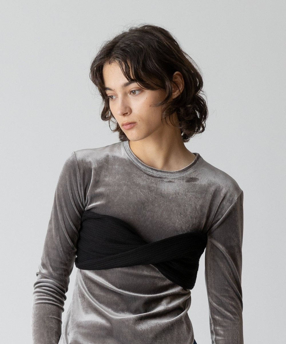 allureville ツイストニットブラレット ブラック (95)
