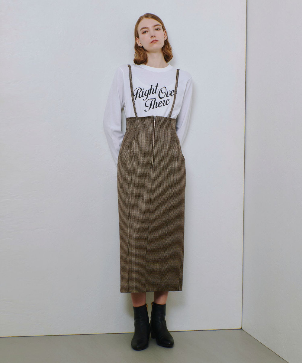 セットアップ対応可能】ガンクラブチェックジップスカート|allureville