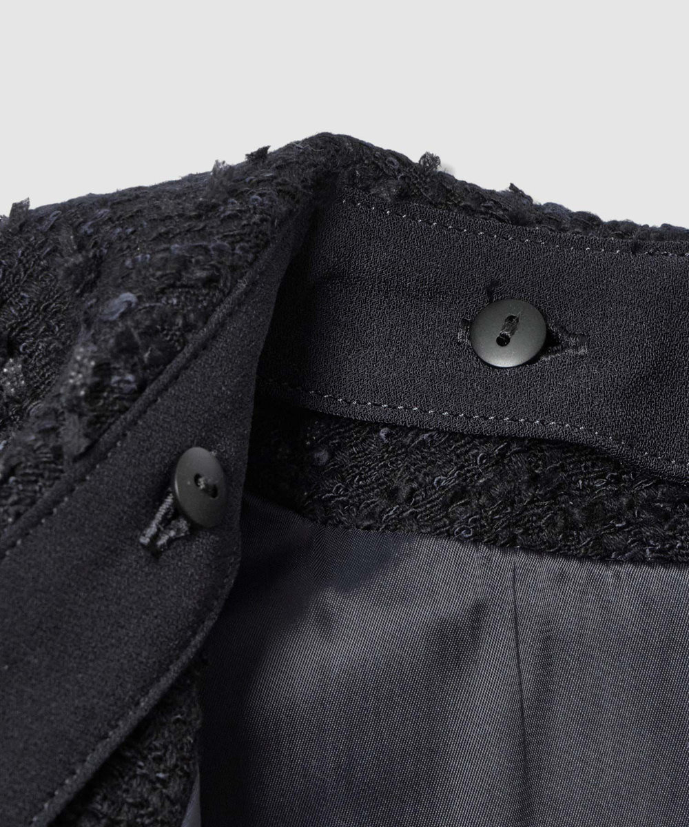 LOULOU WILLOUGHBY 【LOULOU WILLOUGHBY】ファンシーツイードセーラージャケット ネイビー (65)