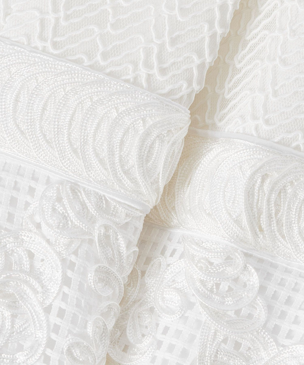 LOULOU WILLOUGHBY 【LOULOU WILLOUGHBY】コード刺繍ドッキングワンピース オフホワイト (02)