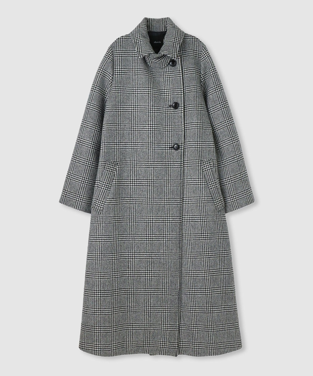 allureville スプリットラグランロングコート ブラック (95)