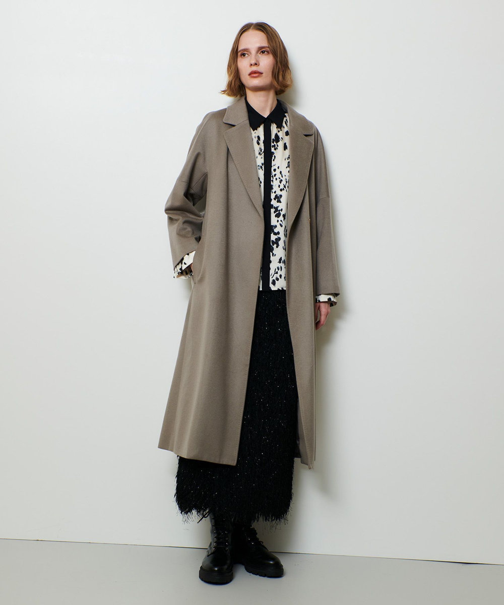 allureville カシミヤビーバーコート カーキ (76)