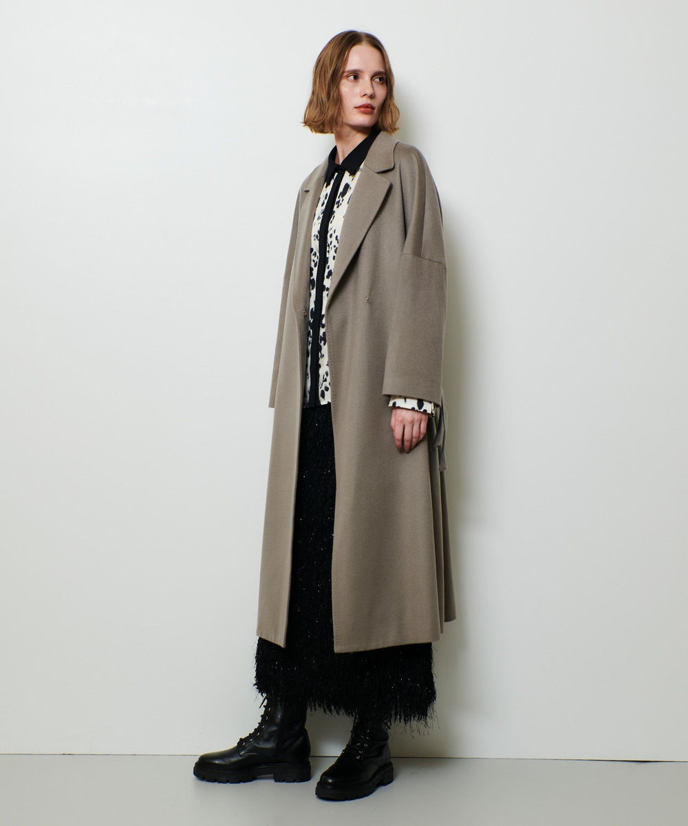 allureville カシミヤビーバーコート カーキ (76)