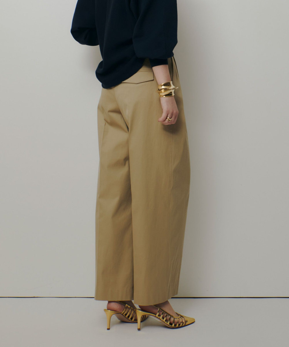 allureville チノボックスタックパンツ ベージュ (11)